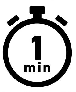 1分